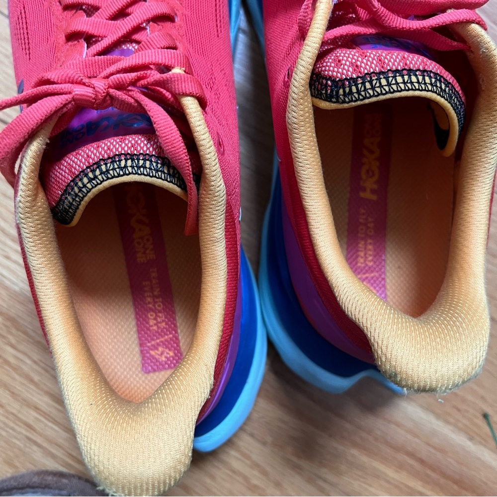 Hoka Pink and Blue Women's Sneakers - Picture 5 of 6